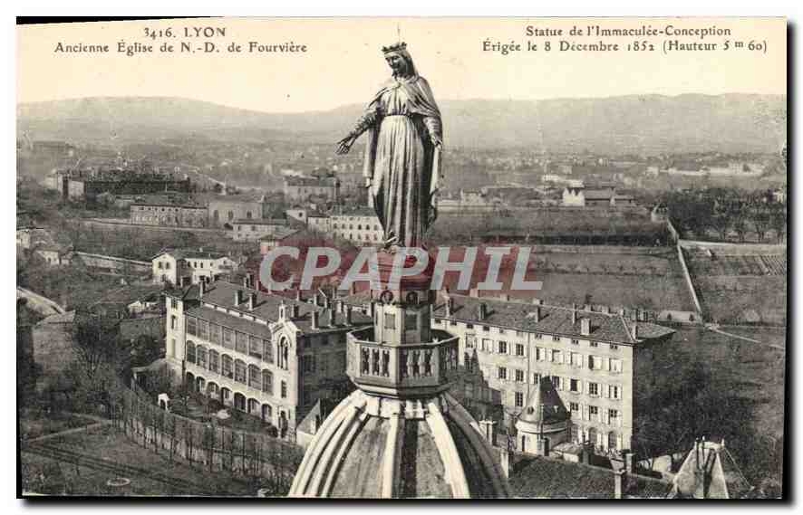 CPA Lyon Ancienne Eglise de ND de Fourviere 