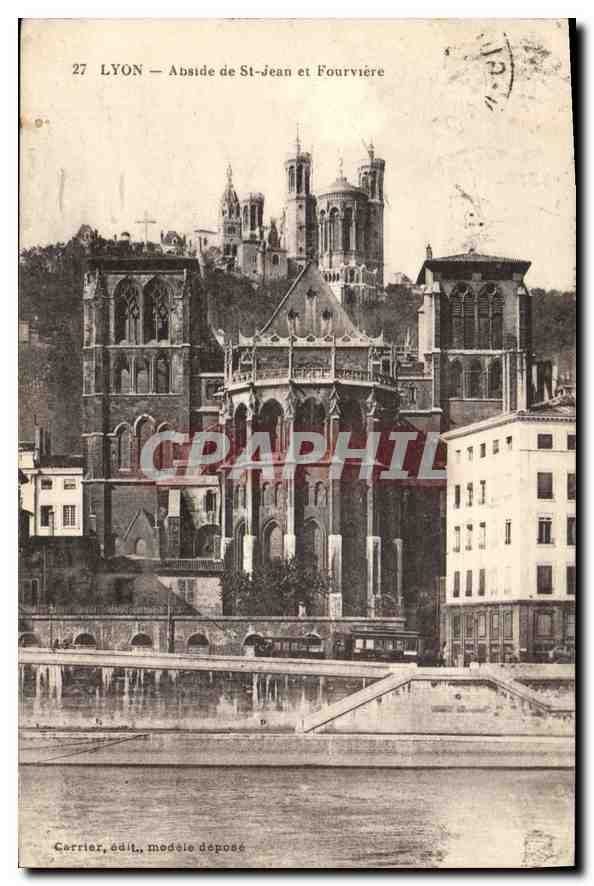 CPA Lyon Abside de St Jean et Fourviere 