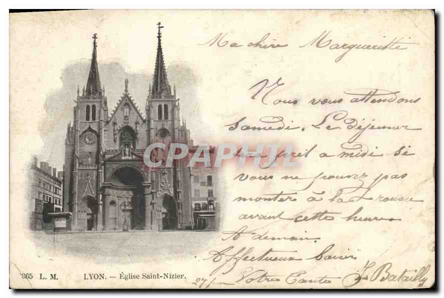 CPA Lyon Eglise Saint Nizier 