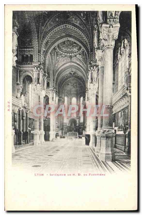 CPA Lyon Interieur de ND de Fourviere 