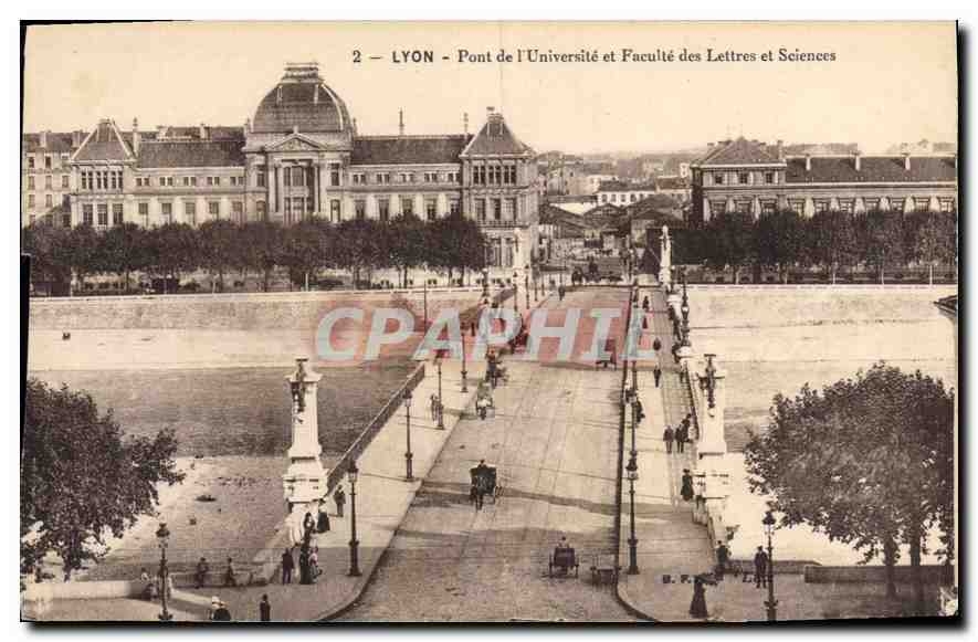 CPA Lyon Pont de l'Universite et Faculte des Lettres et Sciences