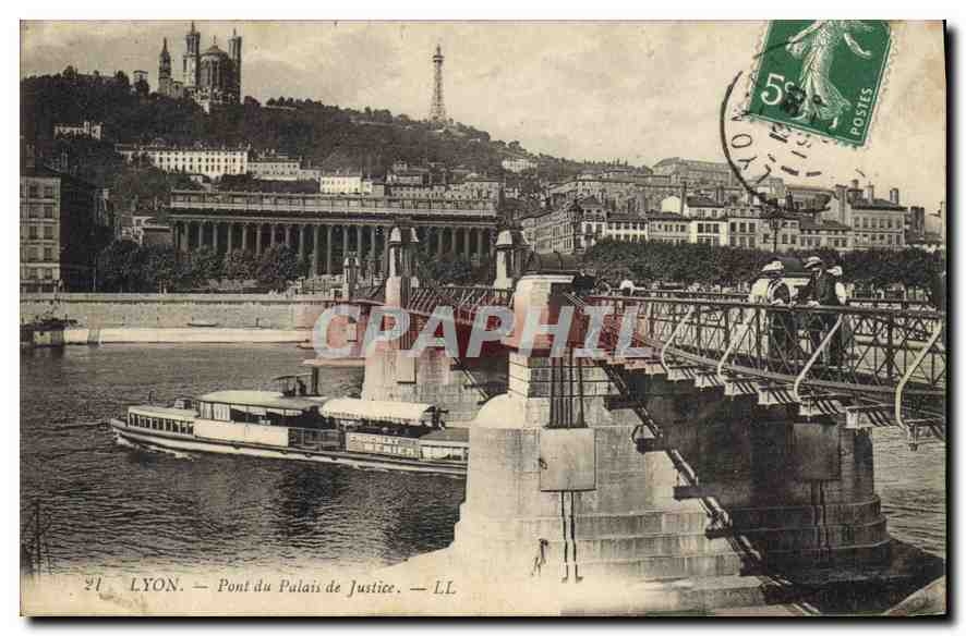 CPA Lyon Pont du Palais de Justice 