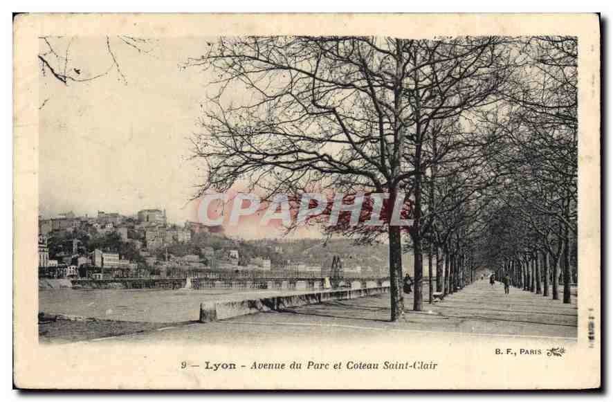 CPA Lyon Avenue du Parc et Coteau Saint Clair