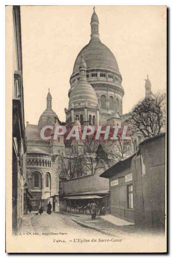 CPA Paris L'Eglise du Sacre Coeur 