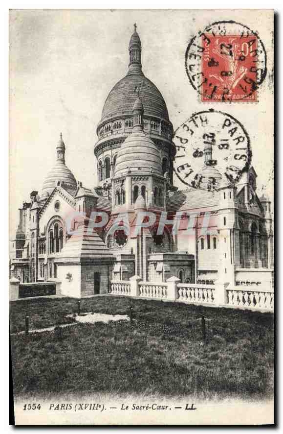 CPA Paris XVIII Le Sacre Coeur 