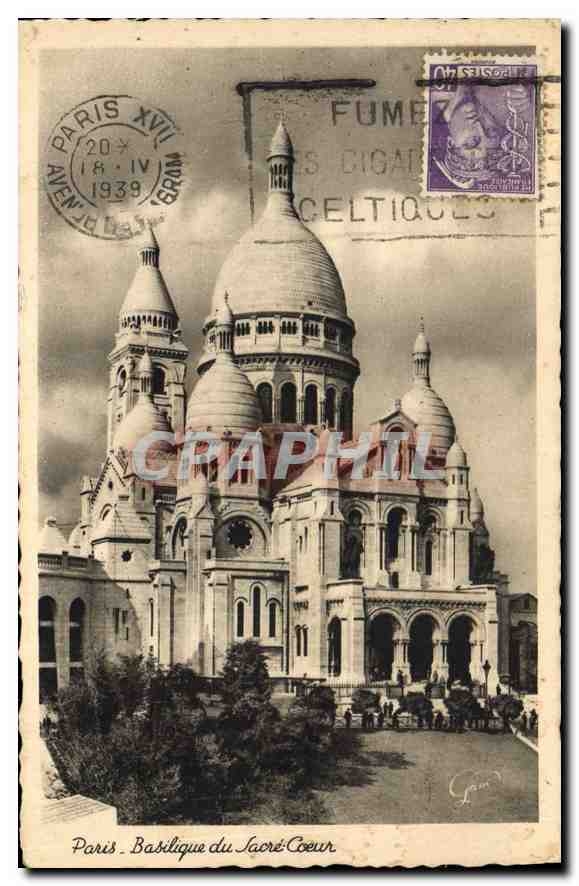 CPA Paris Basilique du Sacre Coeur