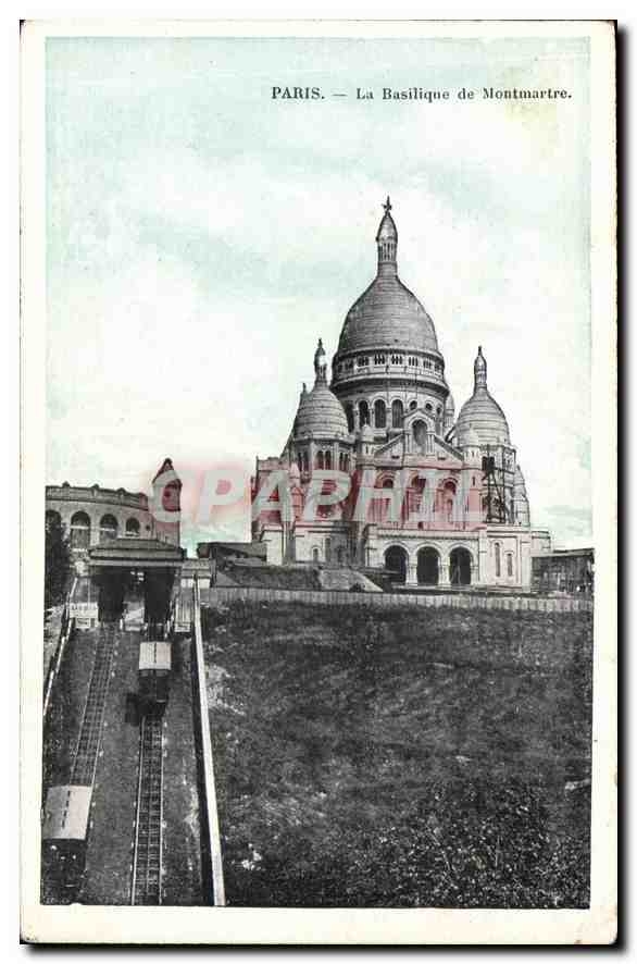 CPA Paris La Basilique de Montmartre