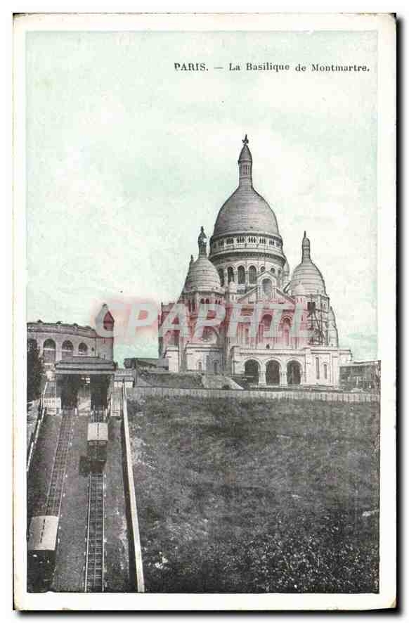 CPA Paris La Basilique de Montmartre