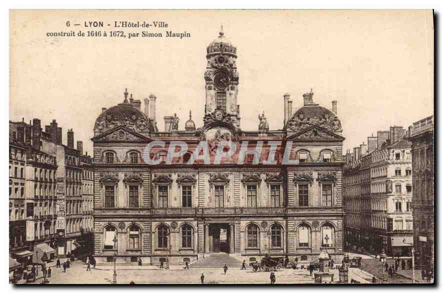 CPA Lyon L'Hotel de Ville construit de 1646 a 1672 par Simon Maupin