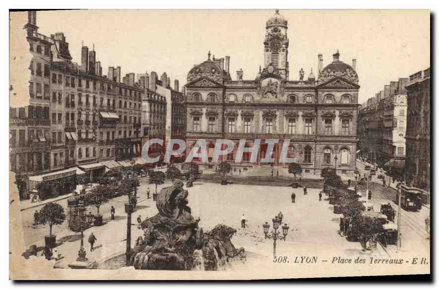 CPA Lyon Place des Terreaux 