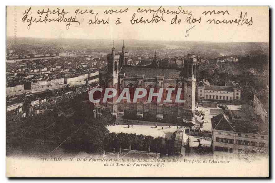 CPA Lyon ND de Fourviere du Rhone et de la Saone 