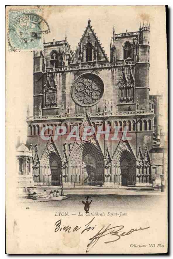 CPA Lyon La Cathedrale Saint Jean 