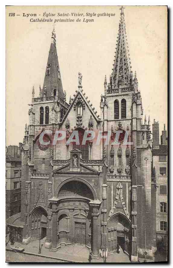 CPA Lyon Eglise Saint Vizier Style gothique Cathedrale primitive de Lyon 