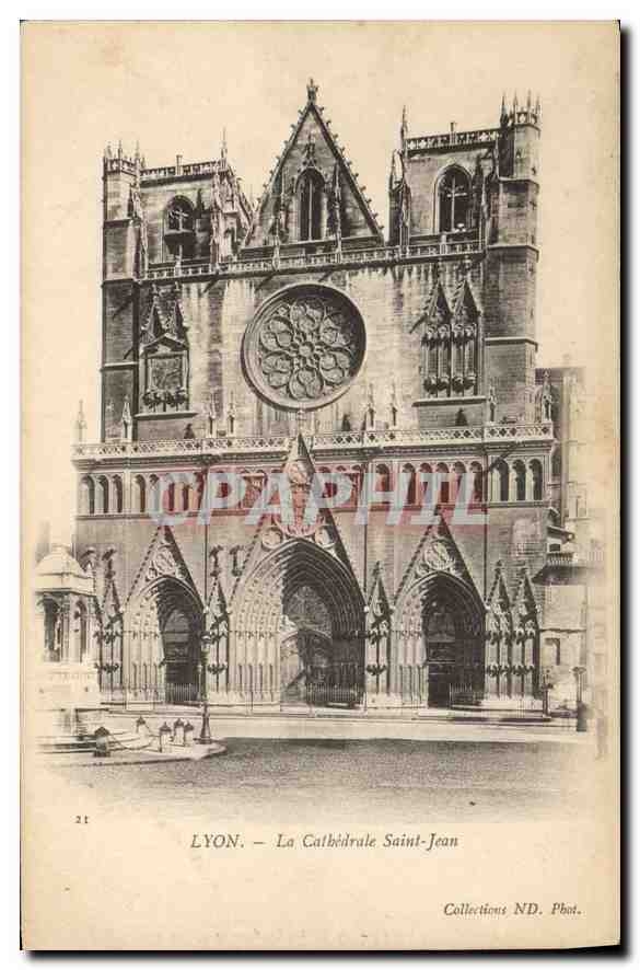 CPA Lyon La Cathedrale Saint Jean 