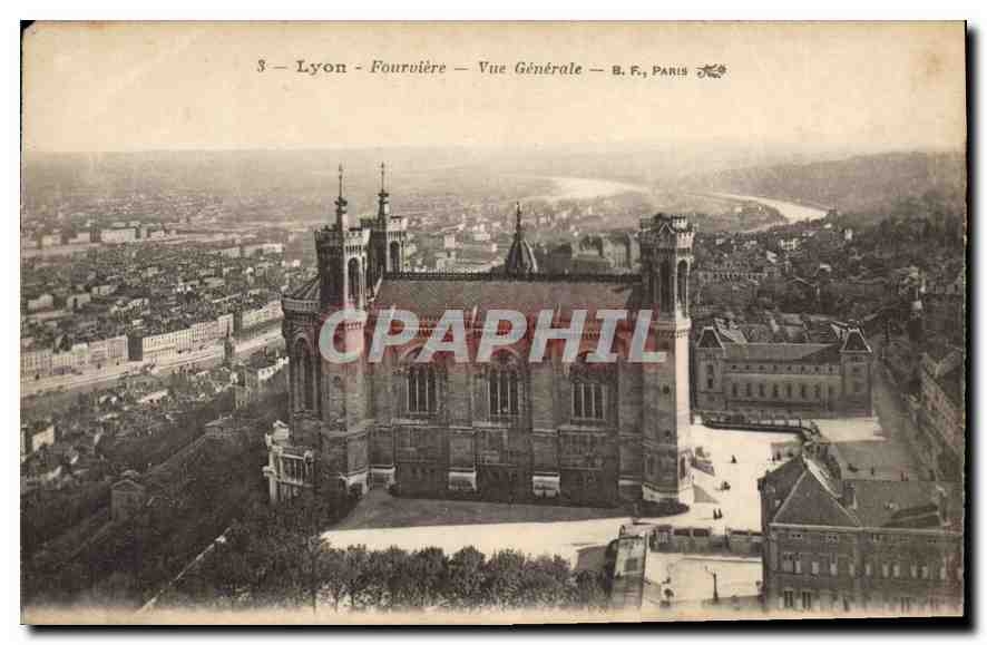 CPA Lyon Fourviere Vue Generale 