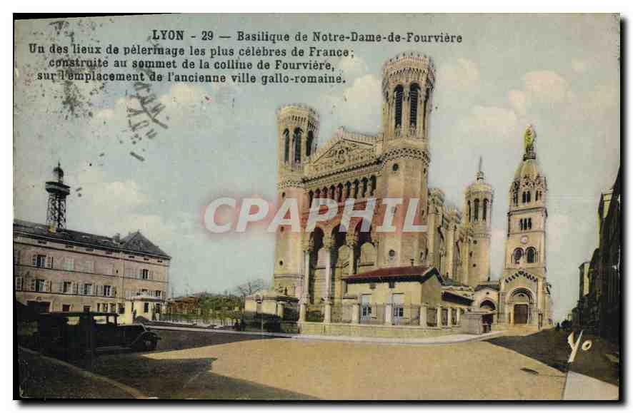 CPA Lyon Basilique de Notre Dame de Fourviere 