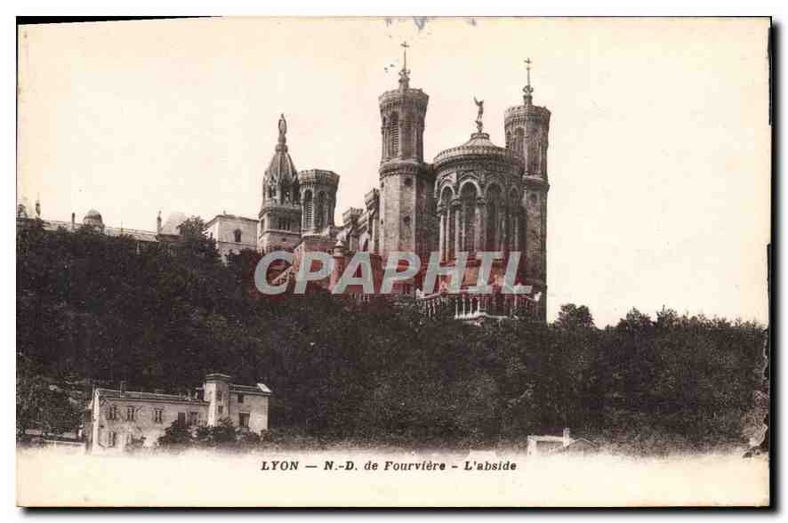 CPA Lyon ND de Fourviere L'Abside 