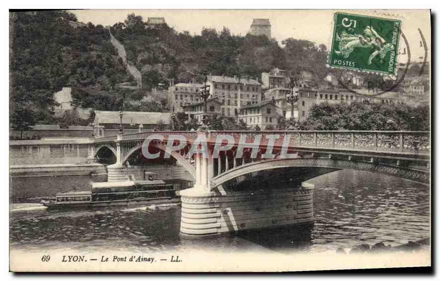 CPA Lyon Le Pont d'Ainay 