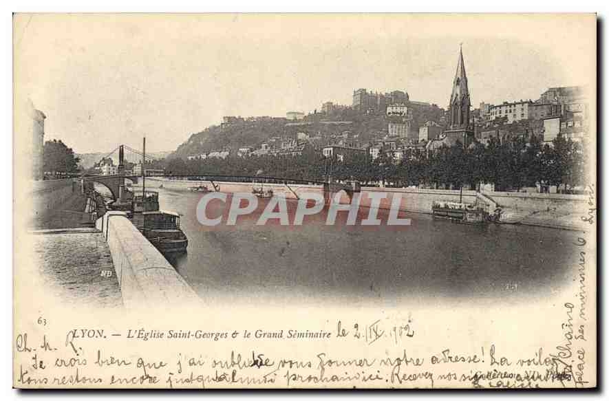 CPA Lyon L'Eglise Saint Georges le Grand Seminaire 