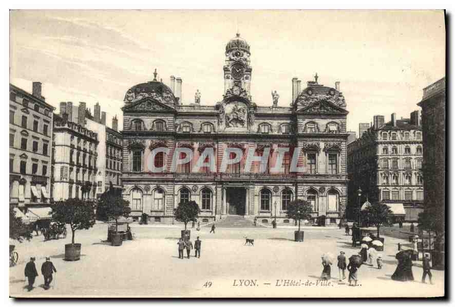 CPA Lyon L'Hotel de Ville 