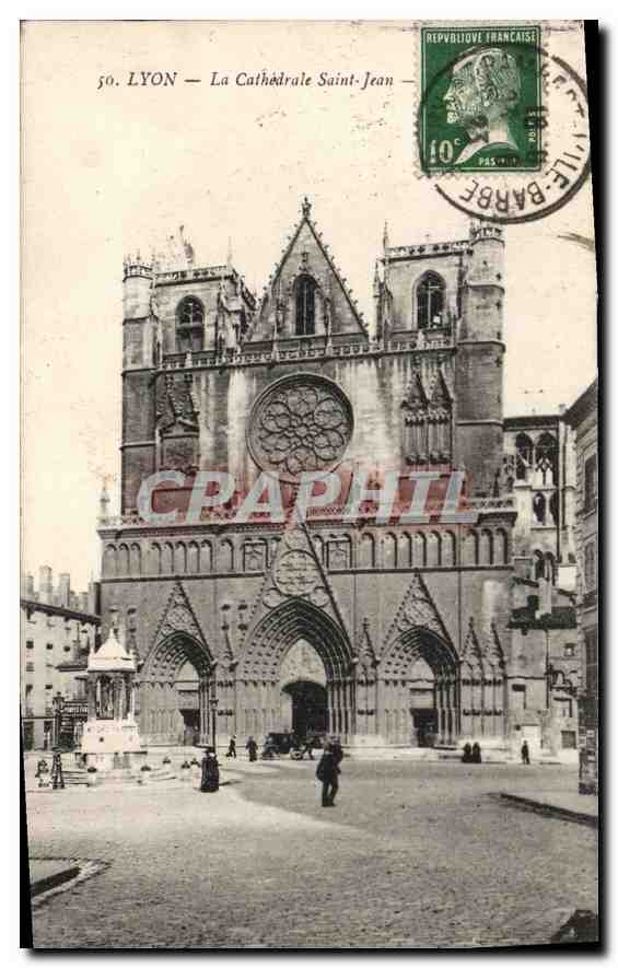 CPA Lyon La Cathedrale Saint Jean 