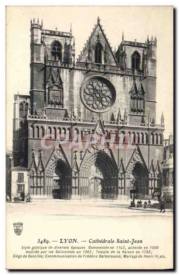 CPA Lyon Cathedrale Saint Jean 