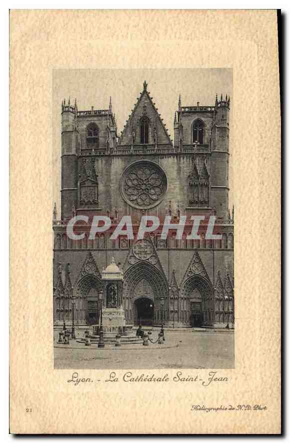 CPA Lyon La Cathedrale Saint Jean 