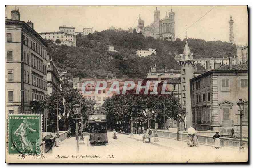 CPA Lyon Avenue de l'Archeveche