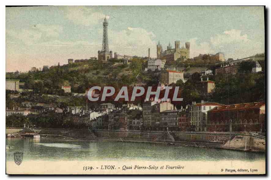 CPA Lyon Quai Pierre Seize et Fourviere