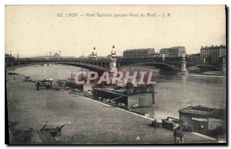 CPA Lyon Pont Gallieni (ancien Pont du Midi)