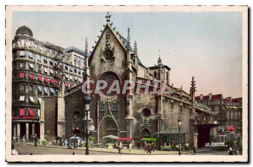 CPA Lyon Eglise Saint Bonaventure et Place des Cordeliers