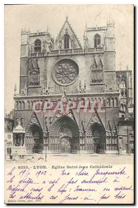 CPA Lyon Eglise Saint Jean Cathedrale