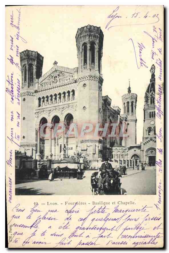 CPA Lyon Fourviere Basilique et Chapelle