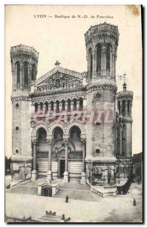 CPA Lyon Basilique de N D de Fourviere
