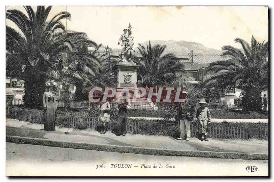 CPA Toulon Place de la Gare