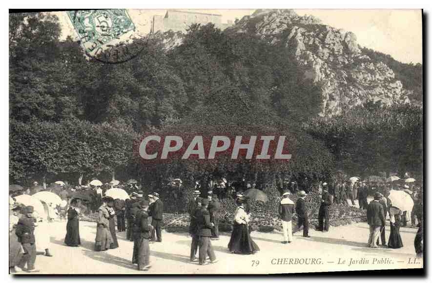 CPA Cherbourg Le Jardin Public