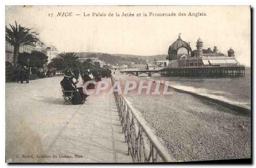 CPA Nice Le Palais de la Jetee et la Promenade des Anglais