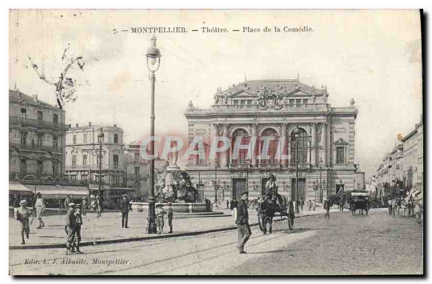 CPA Montpellier Theatre Place de la Comedie