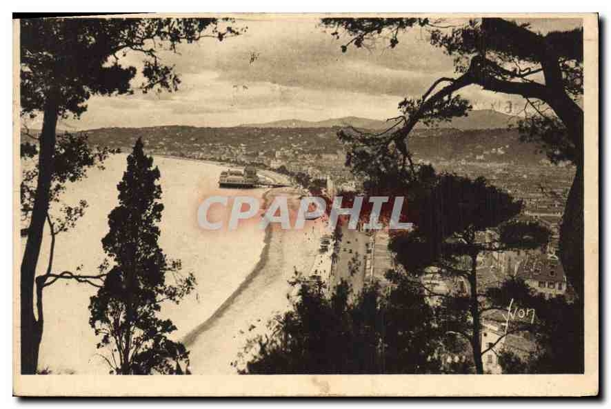 CPA Cote d'Azur Nice (Alpes Maritimes) Vue generale et Bare des Anges