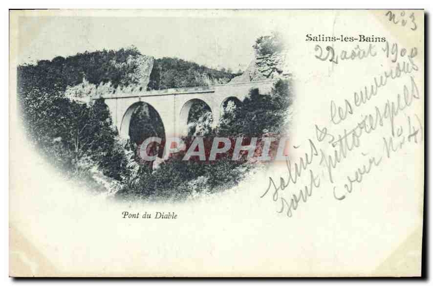 CPA Salins les Bains Pont du Diable