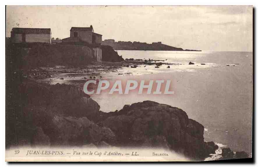 CPA Juan les Pins Vue sur le Cap d'Antibes