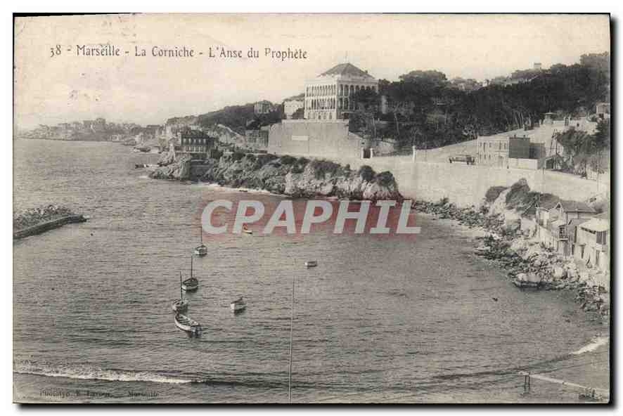 CPA Marseille La Corniche l'Anse du Prophete