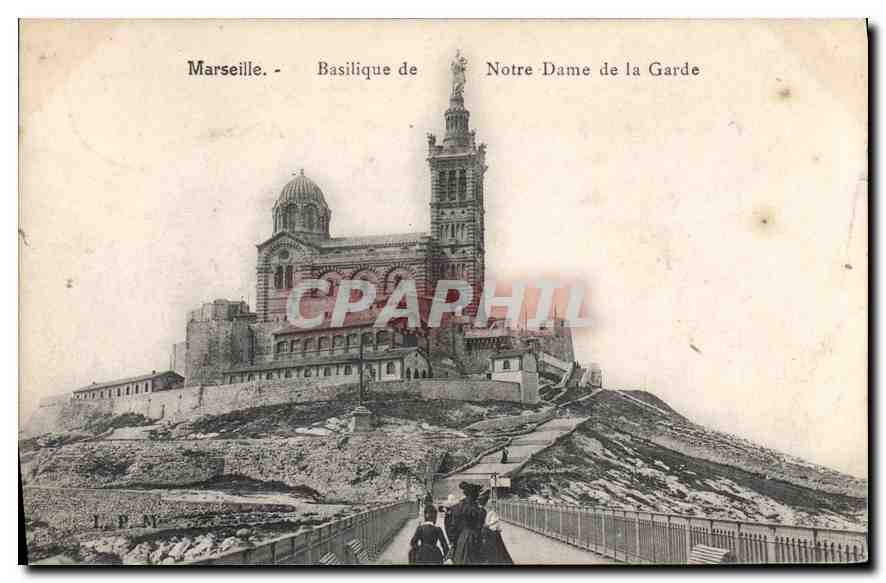 CPA Marseille Basilique Notre Dame de la Garde