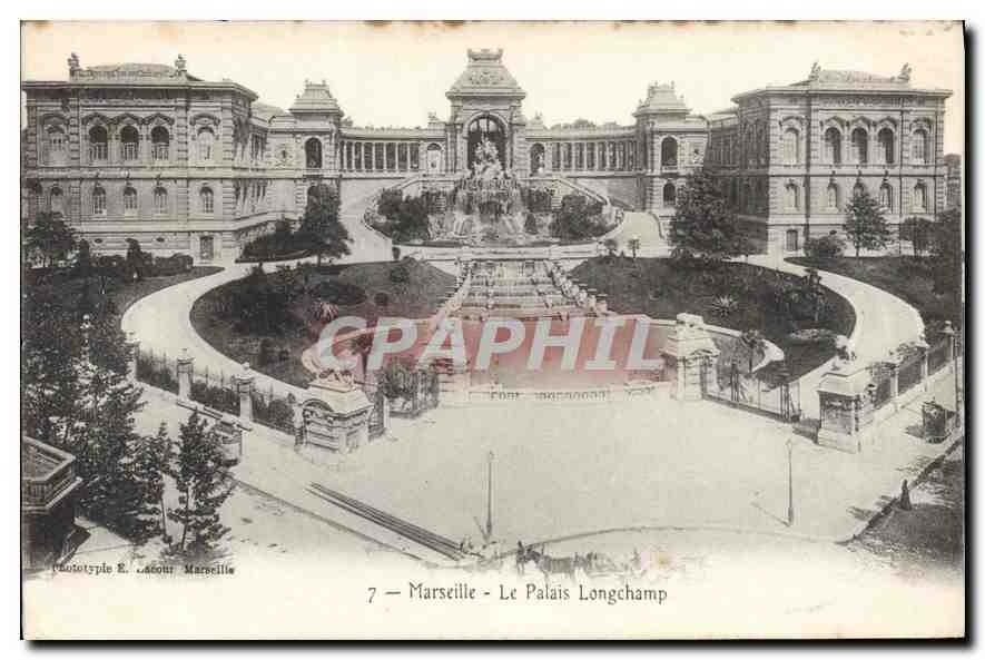 CPA Marseille Le Palais Longchamp