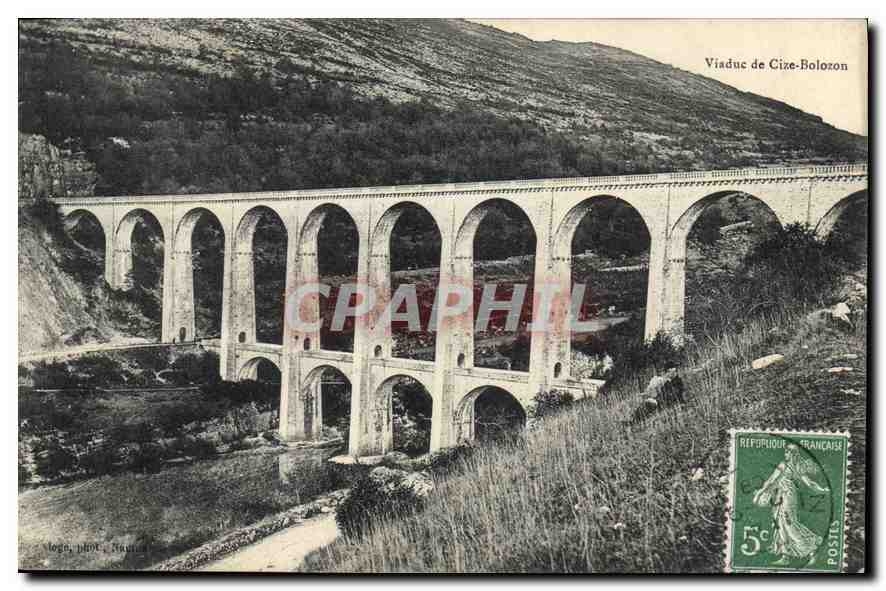 CPA Viaduc de Cize Bolozon