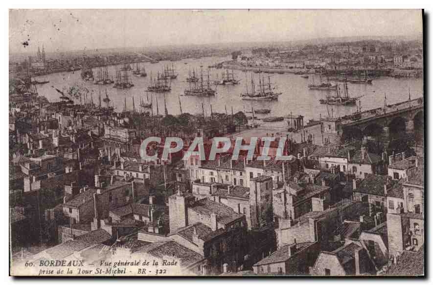 CPA Bordeaux Vue generale de la Rade prise de la Tour St Michel