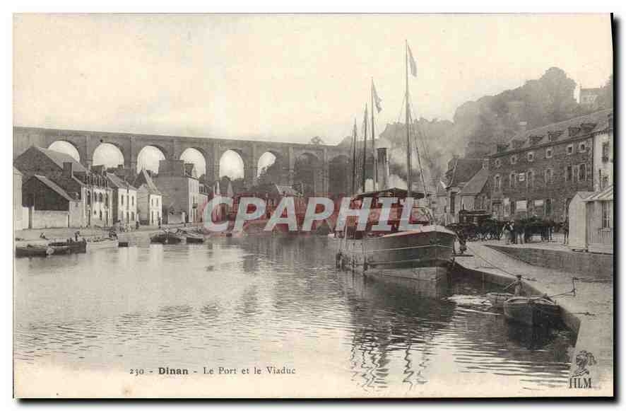 CPA Dinan Le Port et le Viaduc