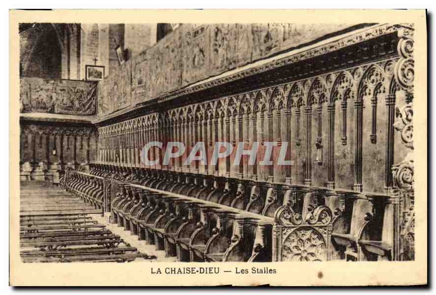 CPA La Chaise Dieu Les Stalles