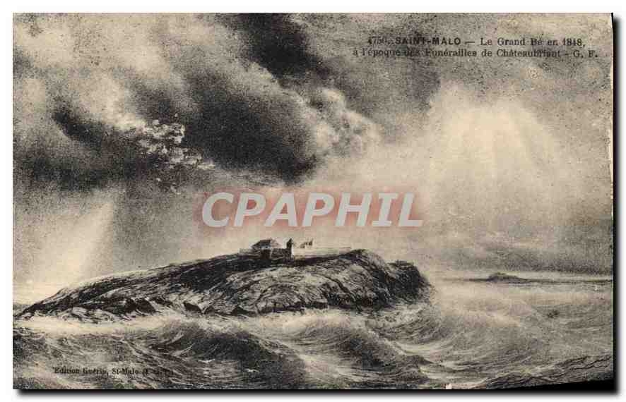 CPA Saint Malo Le Grand Be en 1818 a l'epoque des Fonerailles de Chateaubriant