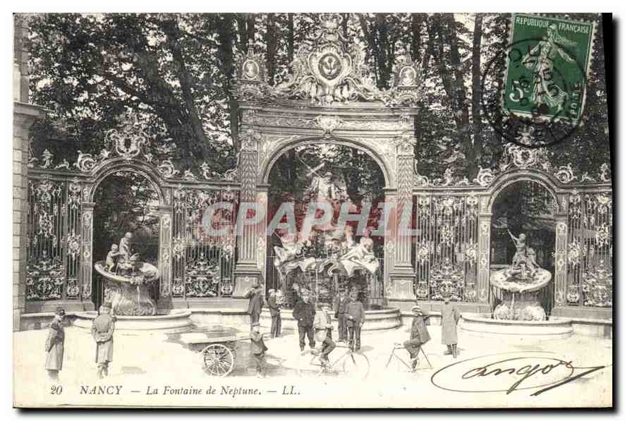 CPA Nancy La Fontaine de Neptune